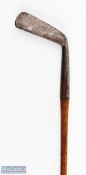 c1885 R Wilson maker St Andrews early cleek with good deep nicking to the top of the hosel,