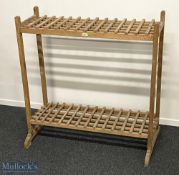 Period Oak Golf Club Rack Stand a Bryant Product British and Best made in England, will hold up to