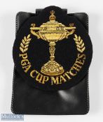Rare Official PGA Cup Gold Embroidered Executive Member of The PGA Blazer Breast Pocket Crest - only