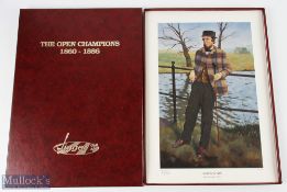 Set of 12x - The Open Golf Champions 1860-1886 ltd ed colour prints by Hugh Taylor - no 509/ 850 -