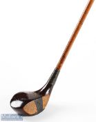 Fine E B Steer Grange over Sands dark stained socket head brassie (made by his brother Jack) -