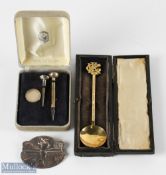 Silver Gilt Ladies Medal 1921 Spoon won by Mrs John Macintosh, hallmarked Glasgow 1921, together