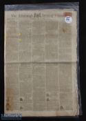 1800 The Edinburgh Evening Courant Newspaper Golfing Announcement - dated Saturday July 26 -