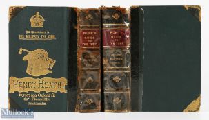 1902-03 Ruff's Guide to the Turf spring editions, both quarter leather bound with tape repairs to