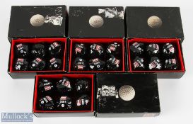 24x Uniroyal Plus 6 wrapped golf balls - all in black wrappers in boxes of 6