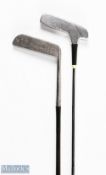 2x Unusual Putters to incl Ben Sayers Benny putter with coated metal steel shaft, with very slim