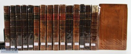 1803-1821 The Sporting Magazines, a run of 15 volumes, various dates covering a good collection of