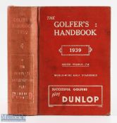 1939 The Golfer's Handbook 41st ed publ'd Edinburgh & London - Price 7/6d - in the original red