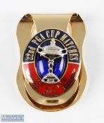 Scarce 2005 Official 22nd PGA Cup Matches 10ct Gold Plated and Enamel Money Clip - played at The K