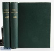 Complete Collection of Golf Monthly Magazines 1965 and 1966 - both in matching green cloth boards