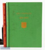 Oslo Golf Histories Books - 1924-1949 with red leather quarter binding, plus 1924-1974 in green