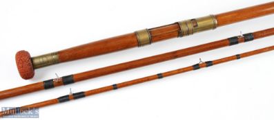 William Blacklaws & Sons Kinoneil Greenheart Salmon Fly Rod 18' approx., tip section 12