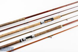 A E Rudge Redditch Streamline Deluxe hollow glass spinning rod 10' 2pc, 30