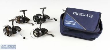 Collection of K P Morritts Intrepid reels, in large Shakespeare zipped case. All requiring some