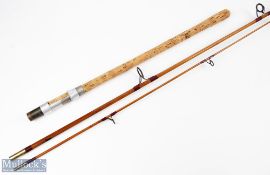 A rare Bonnie Rods 550 Mk IV split cane carp rod, 10' 2pc with 24