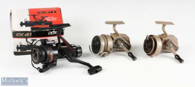Silstare CX41 fixed spool spinning reel, graphite, good bail, light use, runs well, in original
