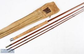 A fine Hardy Alnwick Greenheart The Aydon fly rod No G 23813 (1939/49) 10 ft 3pc plus spare tip