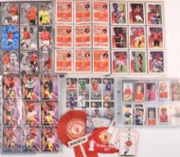 Collection of Manchester United collector cards including 2000 Football Card Album complete; 1997/98