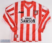 1997 Sunderland Football Replica Shirt, Vaux Samson sponsor, long sleeve made by Avec- size S 34