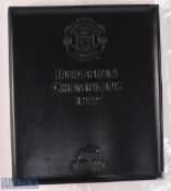 1999 European Cup Manchester United Futera Platinum Collection in an embossed album Limited