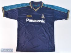 2000 Huddersfield Town 'Millennium 2000' away football shirt in blue, Mitre / Panasonic, size M,