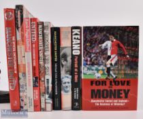 Assorted Manchester United Football Books (10) to include official encyclopaedia all HB with DJ