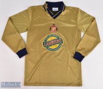 1997-199 Sunderland FC Away Replica Football Shirt, made by Asics, size S, long sleeve, with sponsor