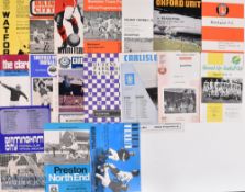 1971/72 Blackpool Div. 2 home programmes complete league season (21); aways complete league