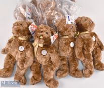 2002 World Cup Korea and Japan Ty Beanie bears, team football bear with team flag to noses, #14