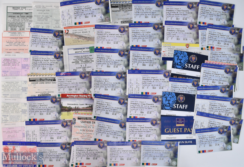 TICKETS: Shrewsbury Town match tickets generally homes 2000s including 2008 Blackpool (friendly) x - Image 2 of 2