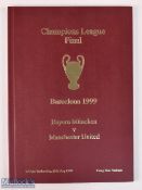 1999 Champions League Final hardbound match programme Manchester Utd v Bayern Munchen at the Camp