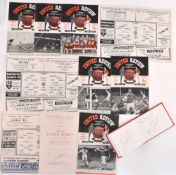 Collection of football memorabilia 1990s Red Devils autograph book with United player signatures;