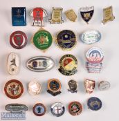 English Football enamel and metal Badges -noted teams of Arsenal v Celtic Tony Adams Testimonial,