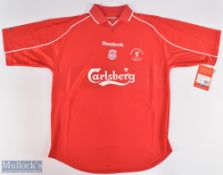 2001 Liverpool v Cardiff Cup Final Replica Football Home Shirt, Reebok 42