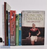 Assorted Manchester United Great Player Books: Edwards x 6, Law x 3, Keane x 1 (10) 5x hardbacks