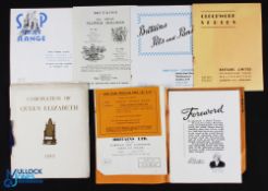 1953 Britains Toys Coronation Trade Catalogues, Brochures Display Poster, a good collection to