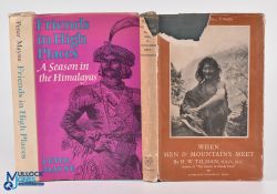 Travel - When Men and Mountains Meet by H W Tilman, second edition 1947, dj present though torn,