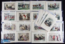 c1860 Jorrocks Hunting Fox Hunting Prints and Engravings hand coloured, John Leech, a collection