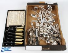 George Butler King Pattern Cutlery, a quantity of 48 all made by George Butler, with a selection