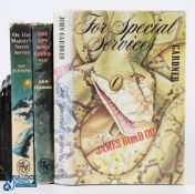 For Special Services James Bond John Gardner Signed 1st 1982 + D/j and The Spy Who Loved Me 1962 Ian