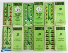 c1970 Subbuteo HW Table Soccer Teams, a good clean collection to include ref 50 Brazil, ref 51