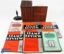 Stamp Collecting Publications - The Stamp Collector Fortnightly, 8 bound annuals vols. 1901-1908,