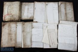 Lullington & Coton in The Fields, Derbyshire 1820s/30s: An extensive archive of 100+ manuscript