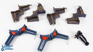4x Record Tools No.140 M140 Corner Clamps Cramps. Plus, Draper drill hand tool, and 2 Draper No.