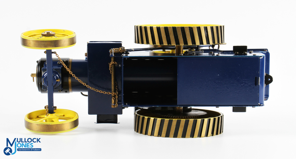 D R Mercer (DRM) Birmingham Scale Live Steam Traction Engine finished in blue and yellow, fitted - Image 3 of 3