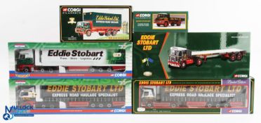 Corgi Commercials Eddie Stobart Diecasts (6) - CC13801 Mercedes Benz Actros fridge trailer,
