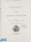 Geology of Yellowstone National Park 1899, Part II only - US Geological Survey, Washington -