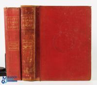 Oxford and Cambridge University leather bound book titled 