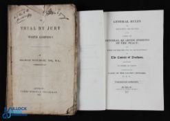 Legal - interesting pamphlet issued in 1850 entitled 'Is Trial By Jury Worth Keeping ? 56pp 8vo with