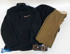 WWI and WWII British Army Uniform, to include a c1940 7th Rifle Gurkha black dress jacket (#34